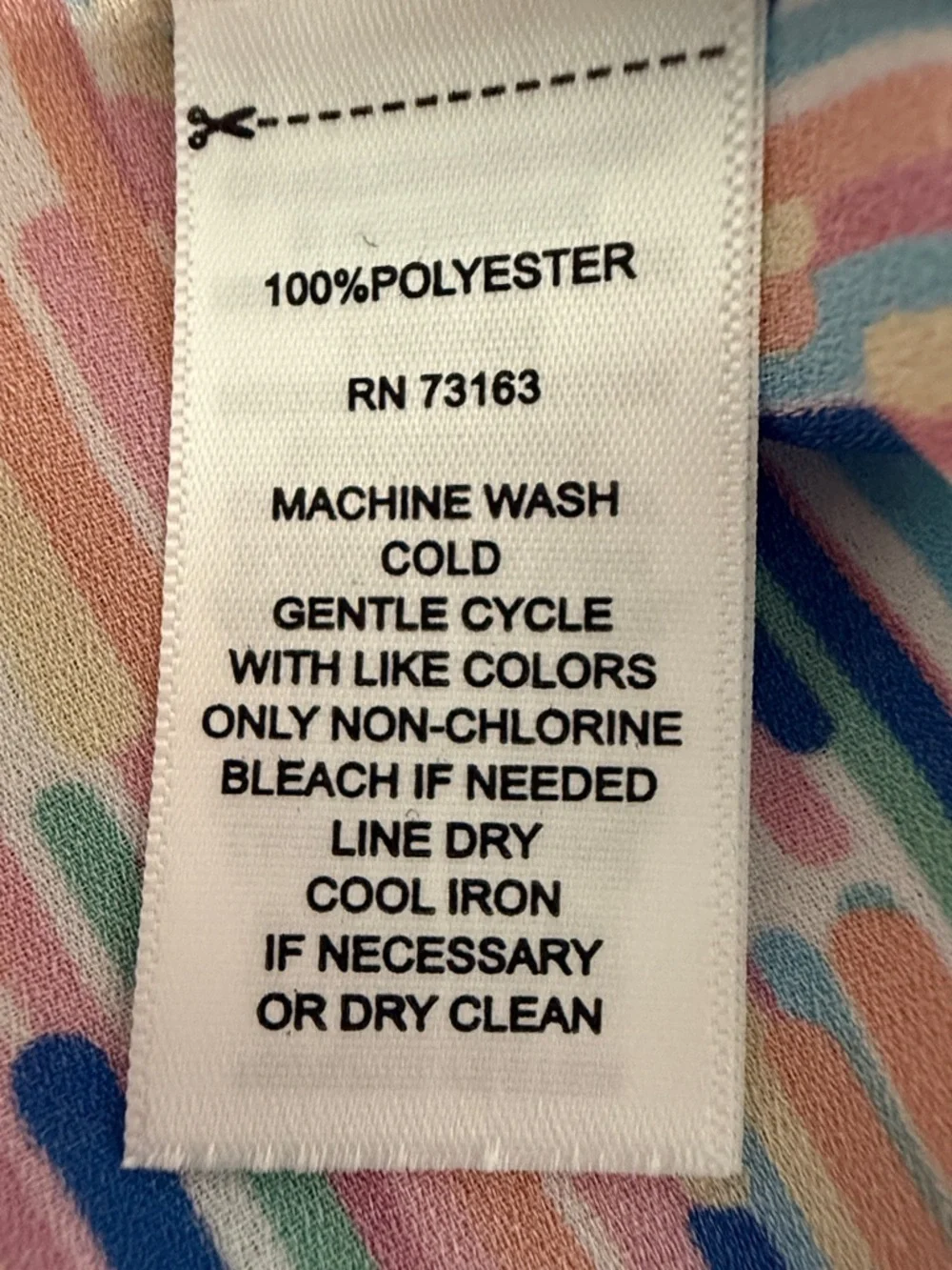 Spense Women’s Multicolor Abstract Stripe Peasant Top SZM - Picture 4 of 13